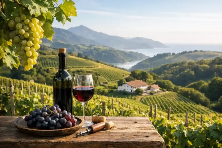 Nachhaltig angebauter baskischer Wein verstehen