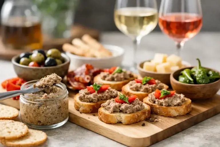 Baskische Paté zum Aperitif stilvoll servieren