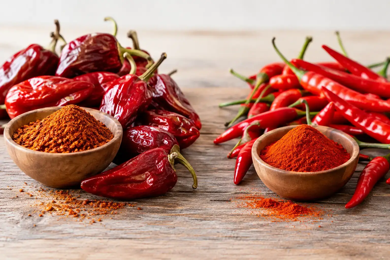 Espelette Pfeffer versus Chili im Vergleich